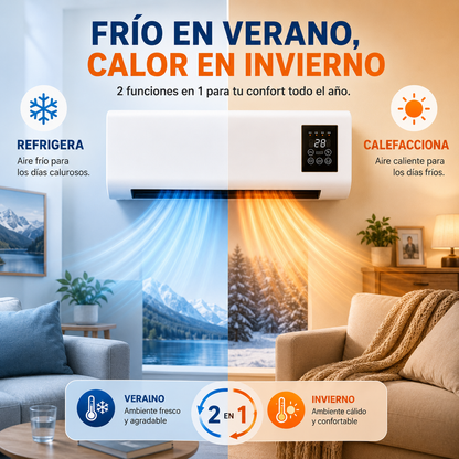 Mini aire acondicionado portátil 2 en 1