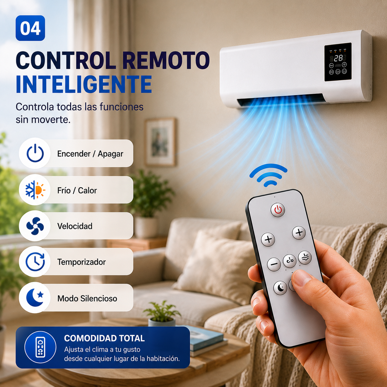 Mini aire acondicionado portátil 2 en 1