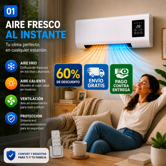 Mini aire acondicionado portátil 2 en 1