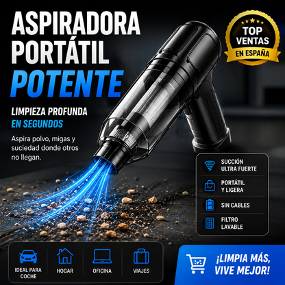 🔥 Aspiradora Portátil Potente 5000Pa
