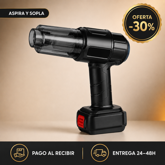 Aspiradora portátil Novera: aspira y sopla, 30% de descuento, pago al recibir y entrega en 24–48 horas