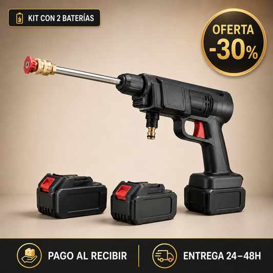 Limpiadora portátil Novera con dos baterías, 30% de descuento, pago al recibir y entrega en 24–48 horas