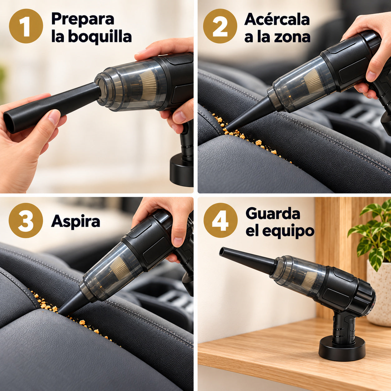 Aspiradora Portátil — Utilización