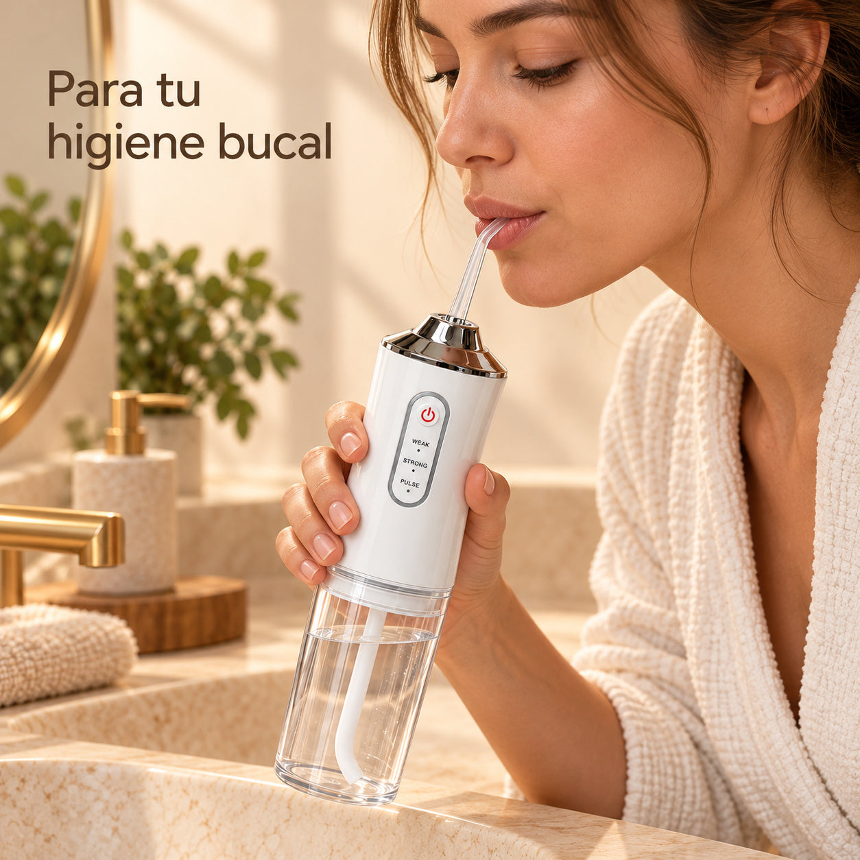 Irrigador Dental Portátil — Utilidad