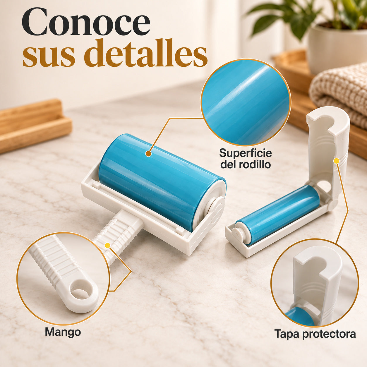 Rodillos Quitapelos Reutilizables — Funcionamiento